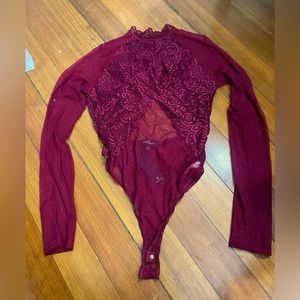 NWT Sheer Bodysuit